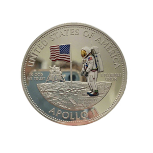 Pièces de monnaie commémoratives <span class=keywords><strong>Apollo</strong></span> <span class=keywords><strong>11</strong></span> et Artemis II en gros – Pièces métalliques du programme d'atterrissage sur la Lune des États-Unis pour les passionnés d'espace - Product Image 5