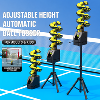 Lanceur de balles à hauteur réglable avec trépied de 60 à 105 cm et oscillation automatique pour les académies de tennis