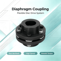 Accouplement à diaphragme SFS JM, diaphragmes en acier inoxydable, diamètre de trou sur mesure OEM, compensation forte des décalages, couple élevé