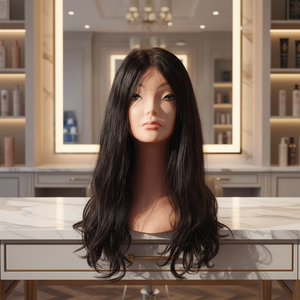 Extensiones de Cabello Humano HAIR4WIG de Alta Calidad al por Mayor, 16 Pulgadas, Estilo Brasileño, Color Negro, Tejido de Una Sola Capa - Product Image 1