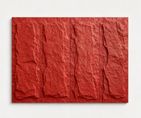 Panneaux de revêtement mural en PU haut de gamme, ignifuges, écologiques, modernes, épaisseur 15-30 mm, 1200x600 mm, utilisation intérieure/extérieure