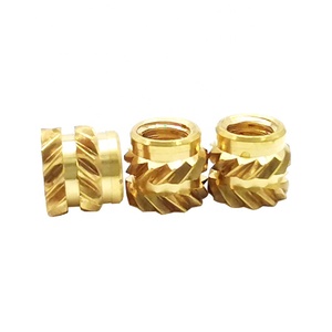 Écrous à insérer femelles M2/M3/M4/M5/M6, écrous moletés filetés en laiton, inserts filetés en laiton, écrous d'encastrement en laiton - Product Image 3