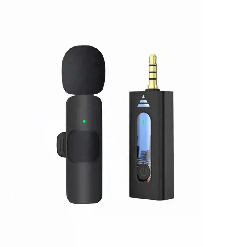 K35 sans fil 3.5mm Lavalier revers omnidirectionnel condensateur Miwith haut-parleur pour caméra haut-parleur enregistrement micro pour Youtube