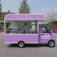 Chariot de vente de nourriture mobile multifonctionnel, tricycle électrique dédié aux opérations de marché nocturne