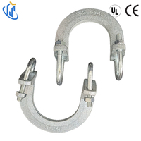 Serre-câble en fonte robuste UTT18 pour système d'arrosage incendie, galvanisé électrolytiquement, conforme à la norme NFPA13