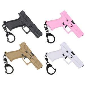 High Quality Portable Keychain <strong>Mini</strong> Pistol Shape Tactical Keychain Model Metal Plastic <strong>Keyring</strong> - Product Image 1