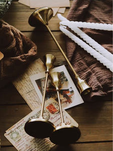 LANJO Chandelier en métal de style européen de luxe, centre de table romantique pour mariage, décoration de table pour dîners d'anniversaire et dîners aux chandelles - Product Image 5