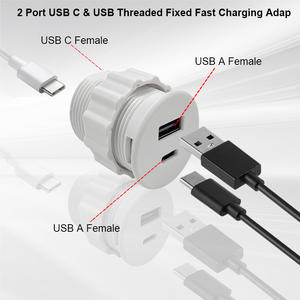 Sofá Muebles Pequeño Enchufe Circular Abierto USB Embedded Solitaire Toma de corriente de escritorio - Product Image 3