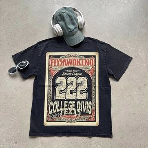 Camiseta de Moda para Hombre, Diseño Único, Estilo Urbano, Impresión Serigráfica, 100% Algodón, Transpirable, Anti-Pilling, Manga Corta - Product Image 1