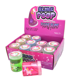 Hot Bán Kid Đồ Chơi Suy Nghĩ Điên Đầy Màu Sắc Siêu Mát Mẻ Thiên Hà Putty Slime Unicorn Poop Slime Tiểu Thuyết Đạo Cụ Cho Các Đảng - Product Image 1