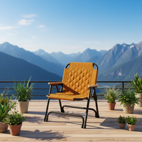 Chaise pliante de camping Kermit en promotion - Mobilier d'extérieur portable et respirant, écologique, pour jardin, parc, hôtel et entrepôt