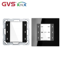 Contrôleur de Scène KNX GVS à Bouton Poussoir pour Éclairage et Stores, RGB RGBW, Clavier Mural 3 Gangs KNX 55mm