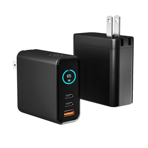 <span class=keywords><strong>Chargeur</strong></span> rapide intelligent à écran TFT AI 65W 100W avec ports 2C1A Type-C et USB-A QC 3.0, ignifuge pour ordinateur portable et montre connectée - Product Image 5