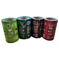 Emballage automatique de qualité alimentaire Sacs à fermeture arrière en feuille de mylar laminée Film en rouleau étanche à l'humidité pour chips et collations
