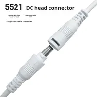 Kabel Ekstensi Daya 12v PVC, Jack DC Industri 5.5 * 2.1mm Male Female ke Ujung Terbuka 2 Pin 5521 5525