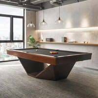 Tables de billard de taille différente de 9ft 8ft 7ft à faible coût avec billard en matériau acrylique pour le jeu de sport d'intérieur