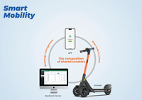 Elektrikli Scooter YIMI Paylaşımlı Mobilite 60km Menzil Değiştirilebilir Pil 20/25km/s Maksimum Hız 4G IoT Düşük Bakımlı Lastikler Filosu