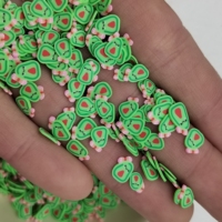 4 Stijlen Schattige Avocado Schijfjes Polymer Clay Sprinkles voor Nagelkunst DIY Decoratie Slime Benodigdheden Sneeuwbol Tumbler Vullingen