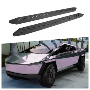 Marchepieds latéraux pour <span class=keywords><strong>Tesla</strong></span> <span class=keywords><strong>Cybertruck</strong></span> <span class=keywords><strong>2022</strong></span>+ en acier au manganèse robuste, barres Nerf tout-terrain, marchepieds latéraux - Product Image 1