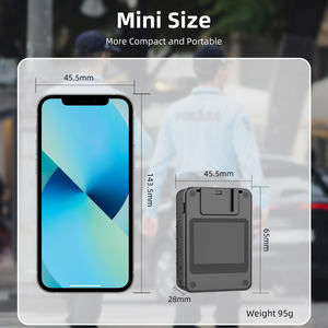 Mini Cámara Corporal Portátil 2k 40MP UHD con Pantalla de 1.54'' IP65 Impermeable con Visión Nocturna IR y Wifi para Guardias de Seguridad - Product Image 6