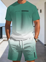 T-shirt décontracté pour homme à manches courtes, col rond, coupe ample, impression numérique 3D avec motif, en polyester