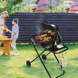 Mini Parrilla Portátil Plegable para Camping, Barbacoa <span class=keywords><strong>de</strong></span> Carbón y Pellets <span class=keywords><strong>de</strong></span> Madera, Ahumador Casero para Exteriores - Product Image 3