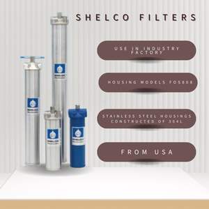 SHELCO modèle FOS808 boîtier de Filtration d'eau industrielle à haute efficacité 304L acier inoxydable USA conçu fournitures de filtre de pompe - Product Image 4