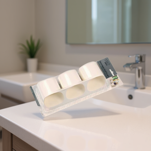 Homeera Toothbrush Holder 3 Row Plastic Freestanding Modern Bathroom Storage - Product Image 2