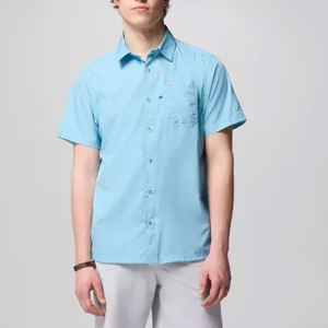 เสื้อเชิ้ตตกปลาแบบติดกระดุมเต็มตัว แขนยาว มีฮู้ด ป้องกันแสงแดด UPF สีสะท้อนแสง ยี่ห้อ Button up Puerto Rico - Product Image 2