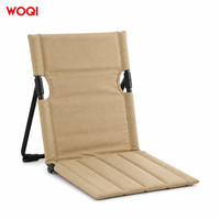 WOQI Chaise longue compacte pliable, chaise de plage pliable avec logo personnalisé, siège de sol sans pieds pour camping, pique-nique, vente en gros
