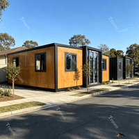 Maison préfabriquée modulable en panneaux sandwich, conteneur extensible, maisonnette avec cuisine et salle de bain