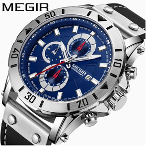 <span class=keywords><strong>Montre</strong></span>-bracelet à quartz <span class=keywords><strong>Megir</strong></span> 2081 pour hommes, chronographe lumineux, étanche, design tendance, <span class=keywords><strong>montre</strong></span> connectée sport, <span class=keywords><strong>prix</strong></span> de gros - Product Image 1