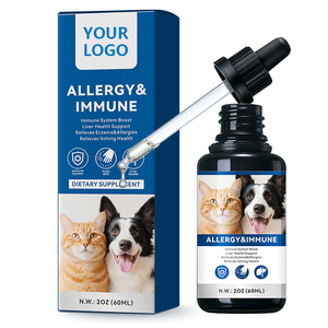 Köpekler kediler için OEM ODM alerji bağışıklık damlaları evcil hayvan sıvı için özel lezzet kaşıntı sağlık karaciğer sağlık destek takviyesi - Product Image 1