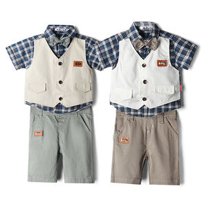 Vêtements pour bébés en gros d'usine, tenues pour tout-petits de 1 à 4 ans, ensembles de shorts, ensembles de 2 pièces, ensembles formels pour garçons, ensembles de vêtements pour bébés - Product Image 6