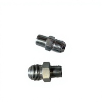 Adaptateur hydraulique droit en acier inoxydable et acier au carbone sur mesure, connecteur de tuyau robuste