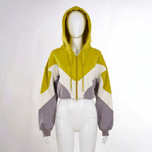 Sudadera Corta Personalizada para Mujer, Sudadera Casual con Capucha, Sudadera Oversize para Mujer - Product Image 1