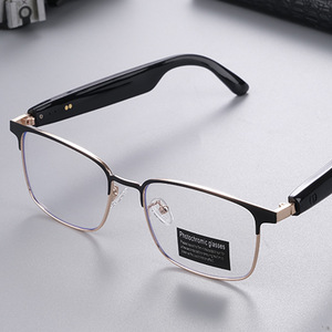GS06 Smart Photochromic Bluetooth <b>Glasses</b> 55x45mm Frame UV Protection Music Calls - Product Image 2