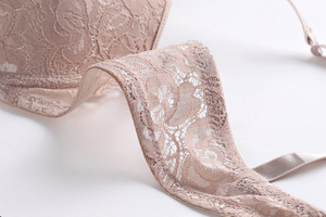 Kavn commercio all'ingrosso di alta qualità più il formato del fiore ricamato grande reggiseno per le donne grasse - Product Image 4