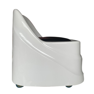 <span class=keywords><strong>Tabouret</strong></span> de pédicure commercial en PVC au design moderne, blanc et noir, avec <span class=keywords><strong>roulettes</strong></span>, portable, pour SPA, manucure, technicien, <span class=keywords><strong>massage</strong></span>, salle de bain - Product Image 2