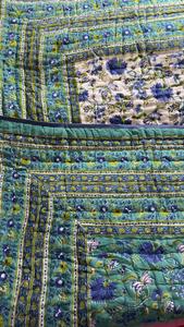 Invierno utiliza Rajasthani bloque impreso hecho a mano lujo cómodo Kantha edredón indio bohemio ropa de cama colcha de algodón Manta - Product Image 6
