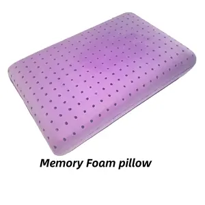 Almohada transpirable de espuma viscoelástica para dormir, almohada de masaje, fundas extraíbles