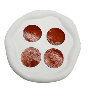 Beimei 45mm Double-hole Colored Mirror Round Sheet DIY Painting Wedding Mother-of-pearl Blue Door <strong>Curtai</strong> - Product Image 1