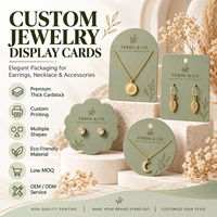 Individuelle Schmuck-Displaykarten Ohrring-Halsketten-Verpackungskarten Logo-Bedruckte Etiketten Dickes Kartonpapier Verschiedene Formen Umweltfreundlich