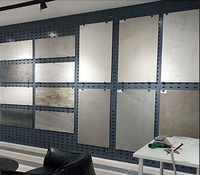 Support d'affichage en maille perforée en gros pour carreaux en céramique et en pierre de quartz, taille et couleur personnalisables, services de soudage et de découpe