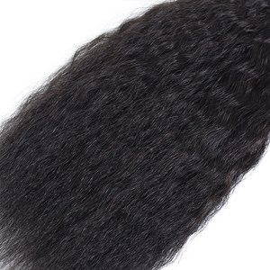 Cheveux indiens Remy Kinky Straight Weave 3 Bundles Extension de cheveux vierges de haute qualité <span class=keywords><strong>Black</strong></span> <span class=keywords><strong>friday</strong></span> Sale Wholesale - Product Image 6