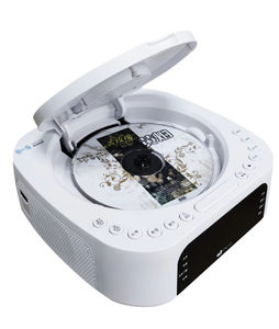 Boombox CD avec charge sans fil, lecteur DVD, double haut-parleurs stéréo et horloge numérique et alarme, centre de musique portable - Product Image 5