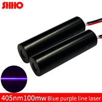 Bande courte personnalisable 405nm 100mw bleu violet ligne module laser niveau laser lanceur laser marquage industriel classe localisateur