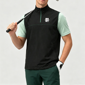 Débardeur Homme Décontracté à Col Zippé, Sans Manches, Uni, Personnalisable avec Impression Sérigraphique, Qualité Supérieure, Vente en Gros - Product Image 2