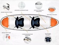 Zebec – bateau à rames en cristal, en verre Transparent, kayak, vente en gros