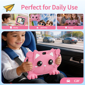 OEM <b>7</b>-Inch Kids Educational School Learning Games Dual Camera Android 15 4+64GB WiFi <b>Tablet</b> PC Anti-Drop Protective Case Toys - Product Image 2